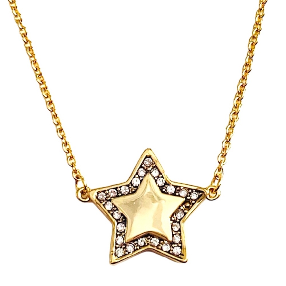 NWT Tory Burch Kira Gold Star Pendant Necklace Rtl $132